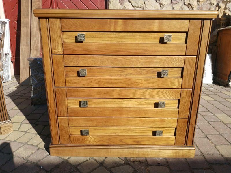 Спальня из массива бука Прованс с кроватью София 10451 фото