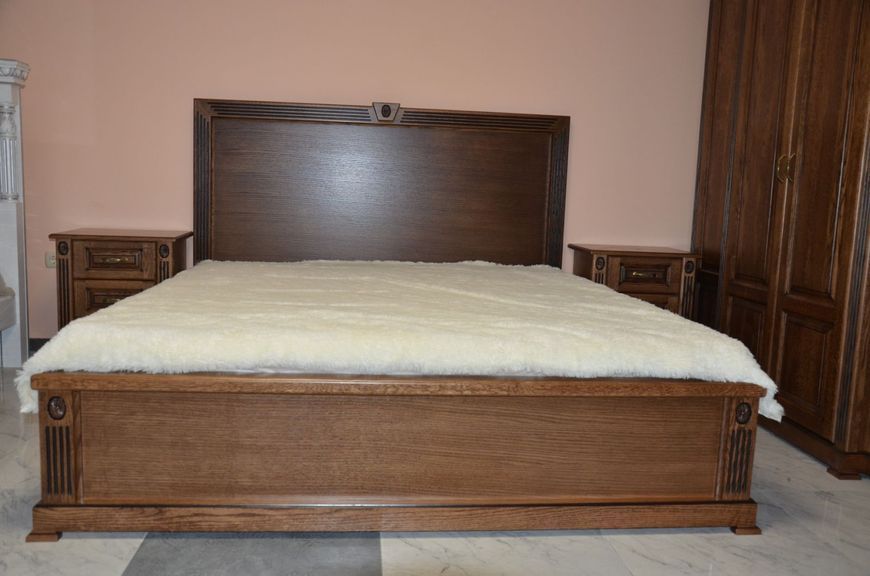 Ліжко двоспальне Аліса з дерева дуб 10353 фото