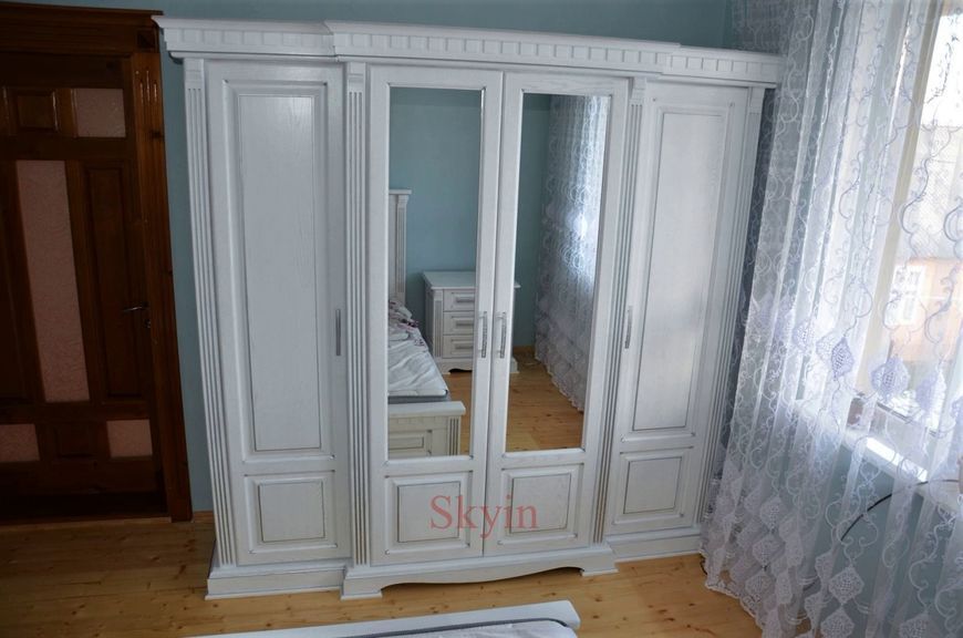 Класична шафа для одягу Стелла з дерева дуб 10409 фото