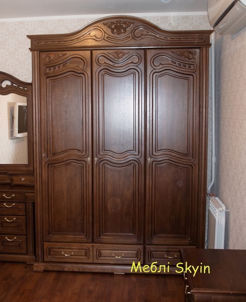 Біла спальня Орхідея купити &ndash; масив дуба, гарнітур преміум 10463 фото