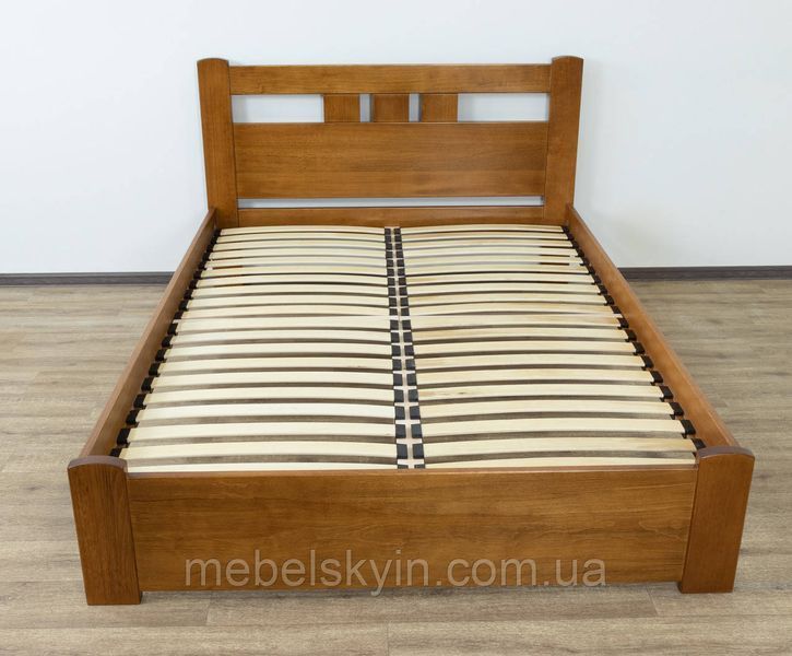 Двуспальная кровать Геракл из массива бука с низким изножьем 1735072108 фото