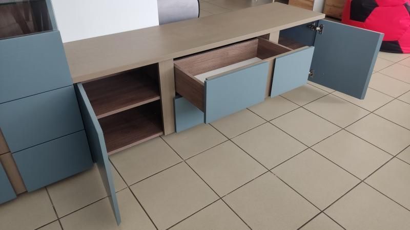 Стінка Елара у скандинавському стилі з комбінованими фасадами 10317 фото