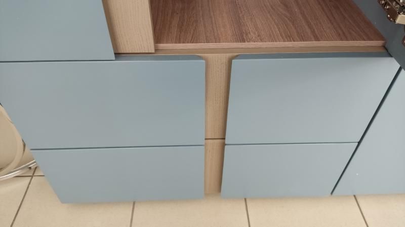 Стінка Елара у скандинавському стилі з комбінованими фасадами 10317 фото