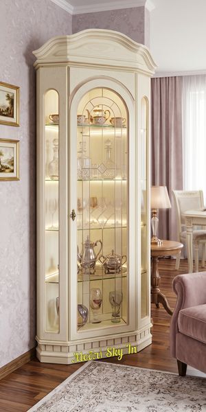 Витрина Наполеон для посуды с ящиком 1277369055 фото