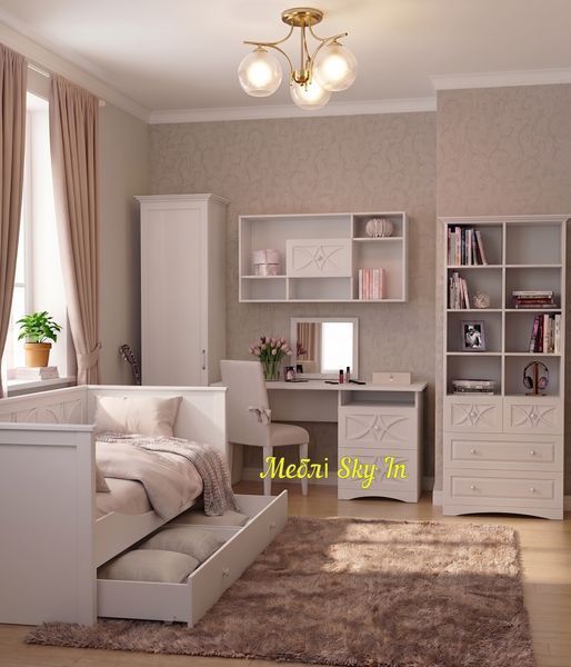 Белая модульная детская, подростковая мебель Бланка 1442631122 фото