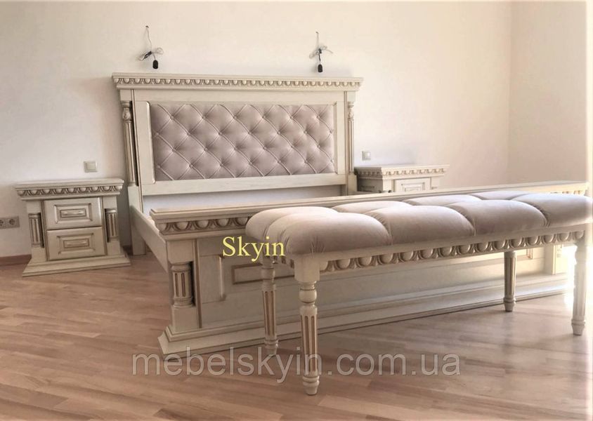 Класичне ліжко Британія з дуба 1818053581 фото