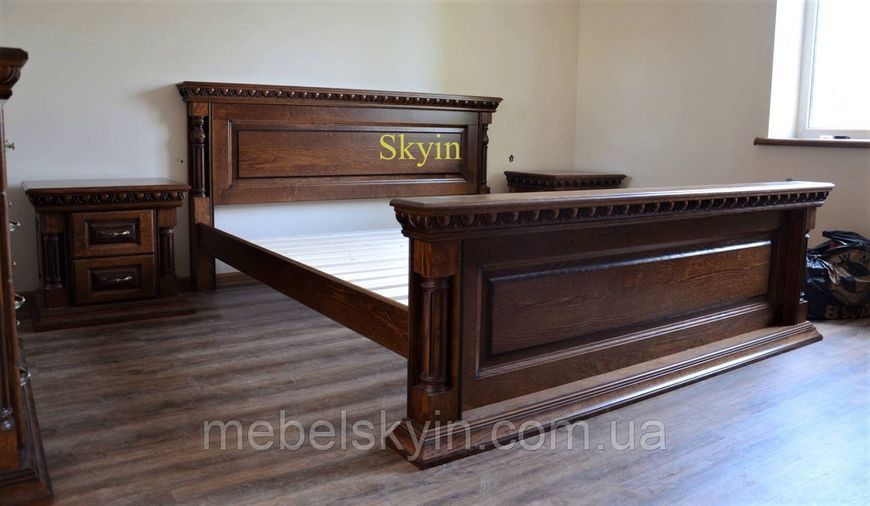 Класичне ліжко Британія з дуба 1818053581 фото
