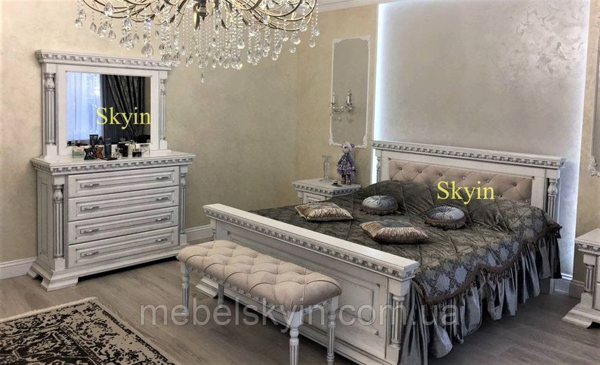 Класичне ліжко Британія з дуба 1818053581 фото