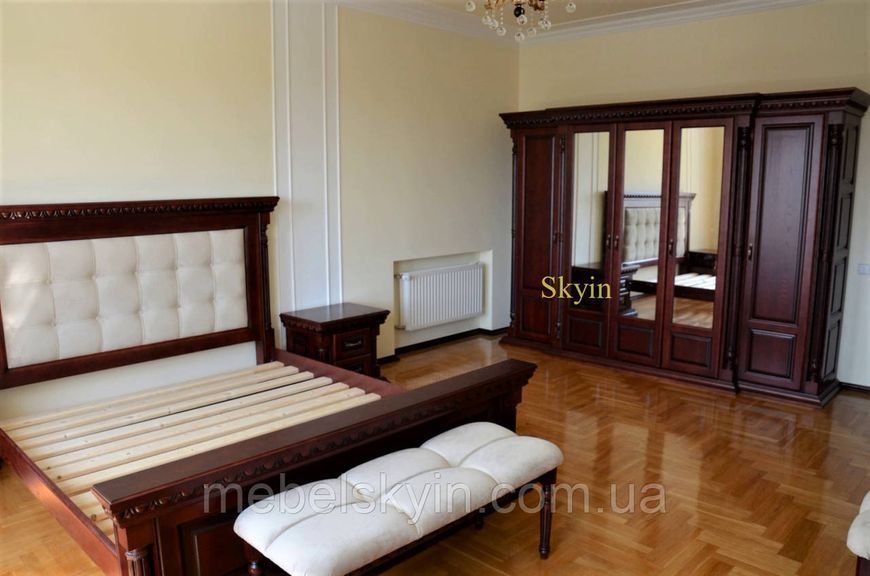 Класичне ліжко Британія з дуба 1818053581 фото