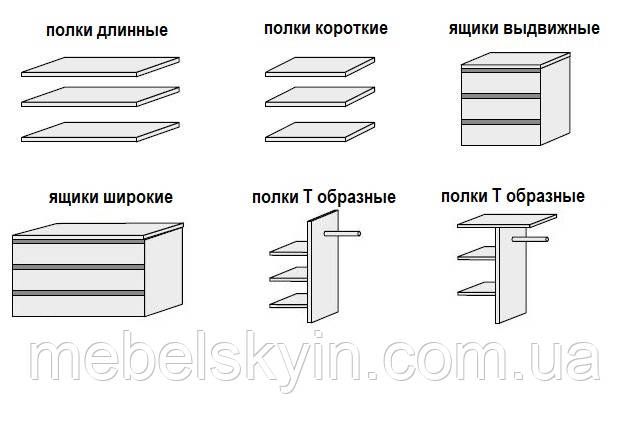 Шафа купе Асті фасади-білий глянець 1207665726 фото