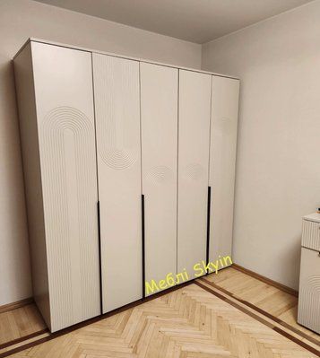 5-дверна шафа Дакота МДФ з фрезеруванням для спальні та вітальні 10523 фото