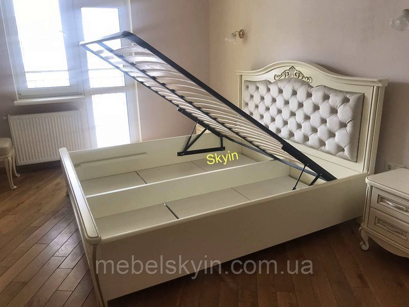 Деревянная двуспальная кровать Анна с каретной стяжкой 2155222771 фото