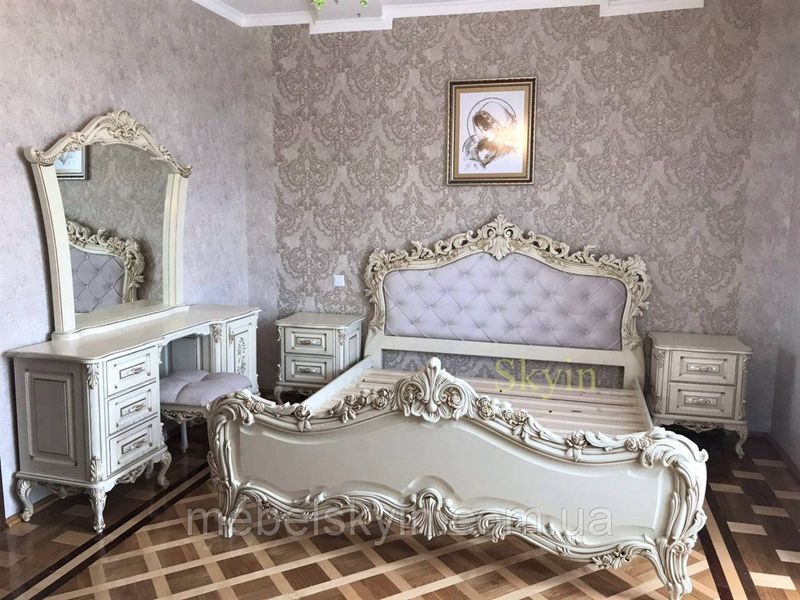 Дубове ліжко Еліана Бароко стиль на замовлення 1652844397 фото