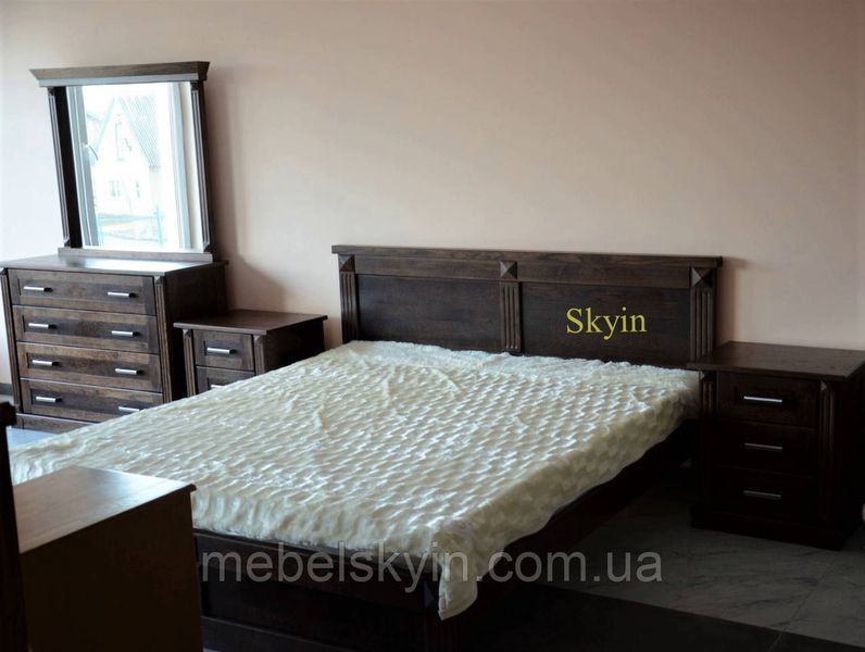 Двуспальная кровать Хай тек массив дуба 1738542253 фото