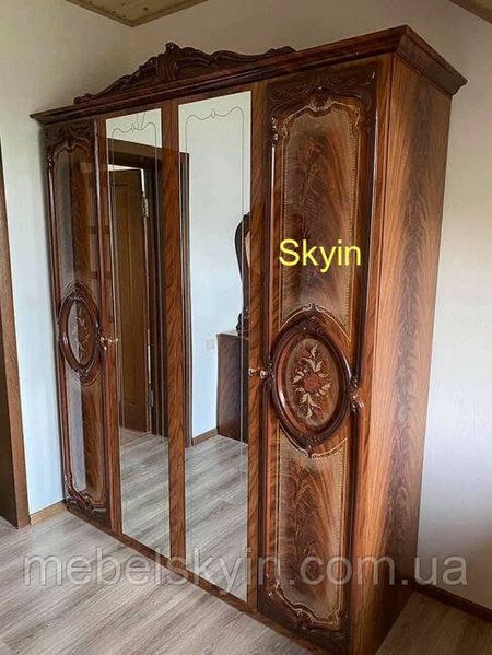 Класичне двоспальне ліжко Кармен Нова з художнім друком 1897225733 фото