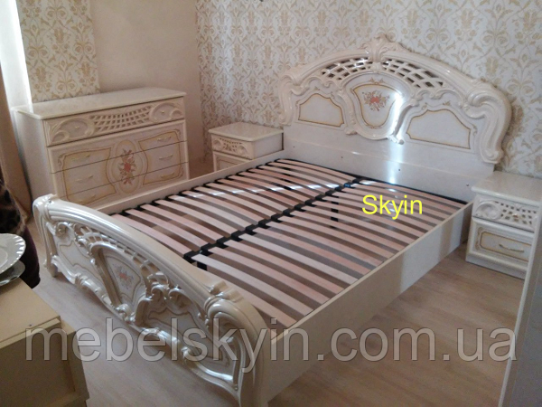 Класичне двоспальне ліжко Кармен Нова з художнім друком 1897225733 фото