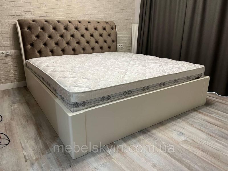 Кровать Тиффани с подъемным механизмом из массива ясеня, царги дерево 1228432600 фото