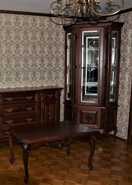 Стінка у вітальню Крістал з кутовими вітринами 10135 фото