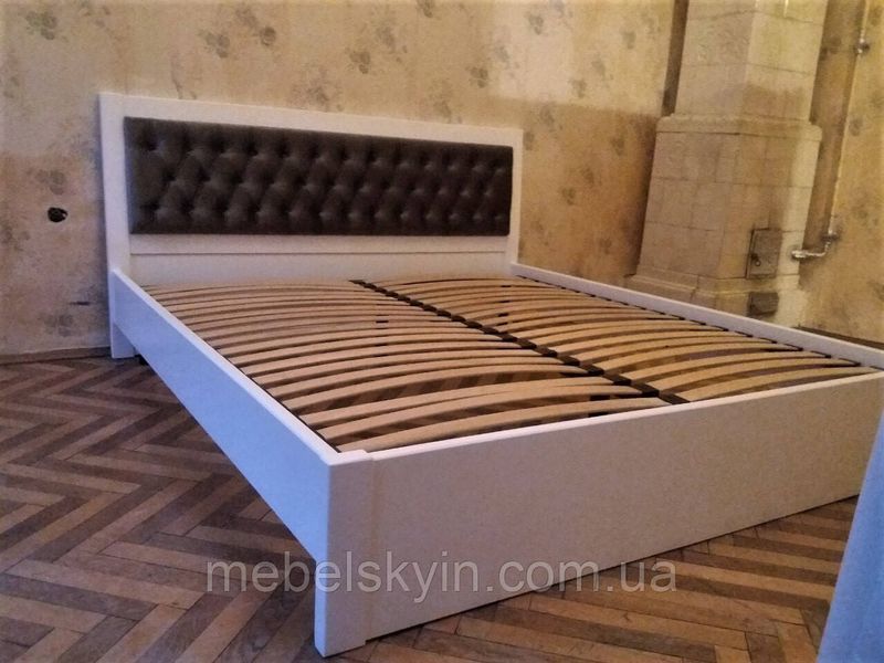 Двуспальная кровать Алика с подъемным механизмом массив дуба 1723243208 фото