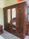 Дубовая резная кровать Вика с фигурным изголовьем 1741824628 фото 8
