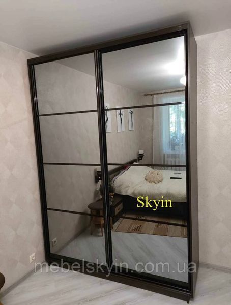 Шафа купе з фасадами комбін.7/1 та 7/9 колір Антрацит 2211834495 фото